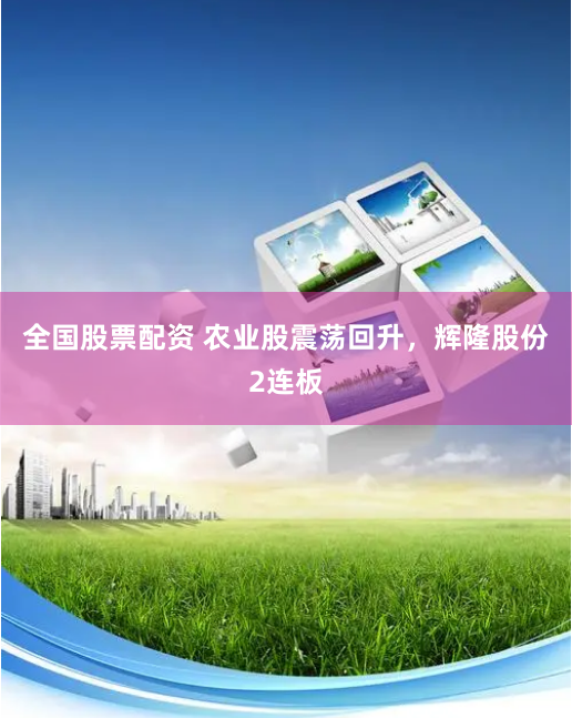 全国股票配资 农业股震荡回升，辉隆股份2连板