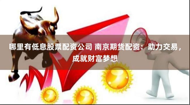 哪里有低息股票配资公司 南京期货配资：助力交易，成就财富梦想